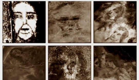 "Caras de Belmes portraits extraños retratos aparecen en el suelo de la casa de una familia española "Caras de Belmes portraits extraños retratos aparecen en el suelo de la casa de una familia española