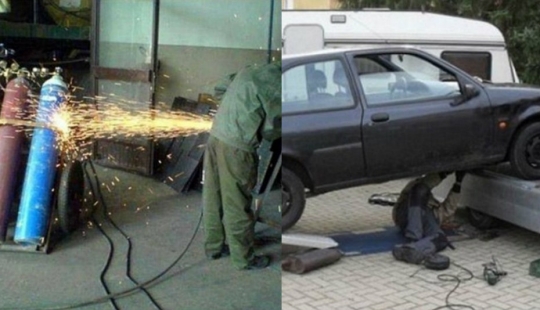 Careful, idiots at work, or how are they still alive?