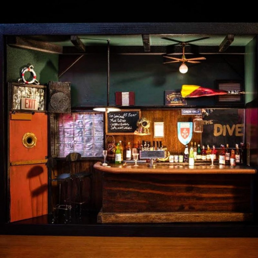 Cariño, he encogido a la cerveza: American miniatura hace una copia exacta de barras