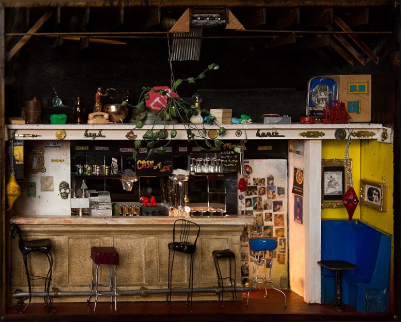 Cariño, he encogido a la cerveza: American miniatura hace una copia exacta de barras