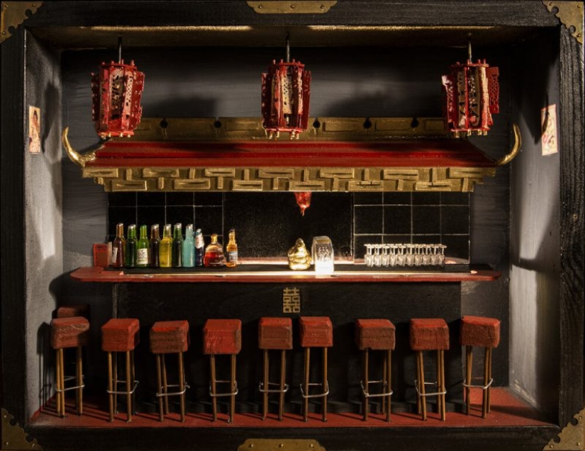 Cariño, he encogido a la cerveza: American miniatura hace una copia exacta de barras