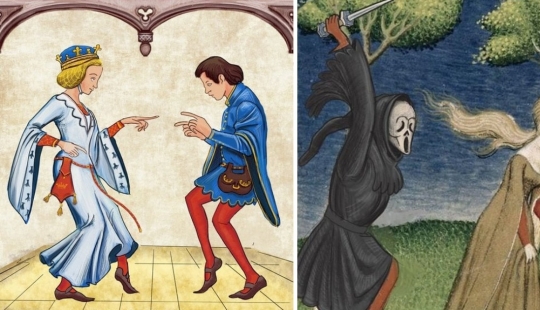 Carteles de películas modernas de estilo medieval. Carteles de películas modernas de estilo medieval.