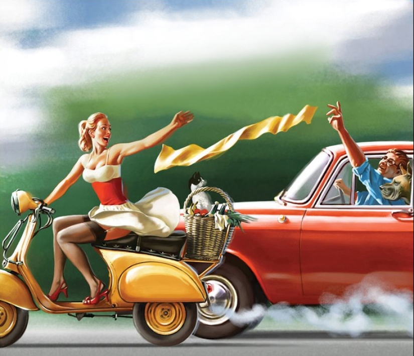 Carteles pin-up soviéticos por Valery Barykin Carteles pin-up soviéticos por Valery Barykin