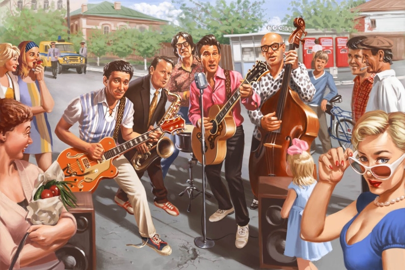 Carteles pin-up soviéticos por Valery Barykin Carteles pin-up soviéticos por Valery Barykin