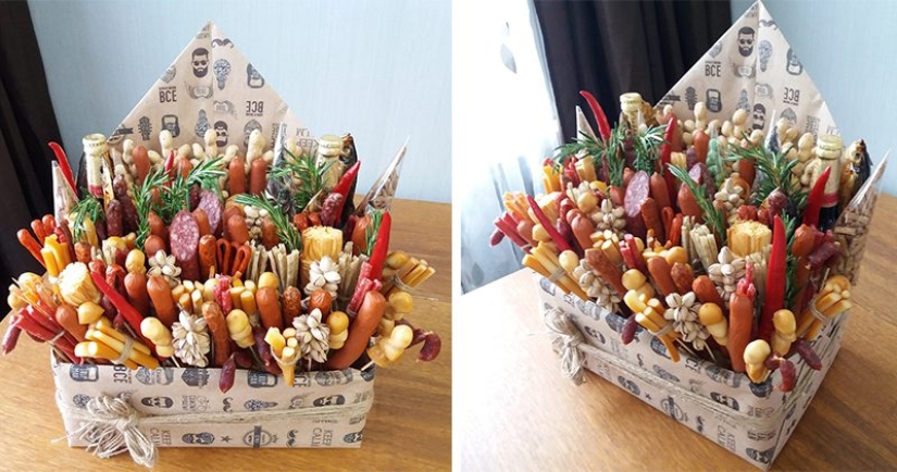 Cesta "Para cerveza": un regalo para un hombre hecho con sus propias manos