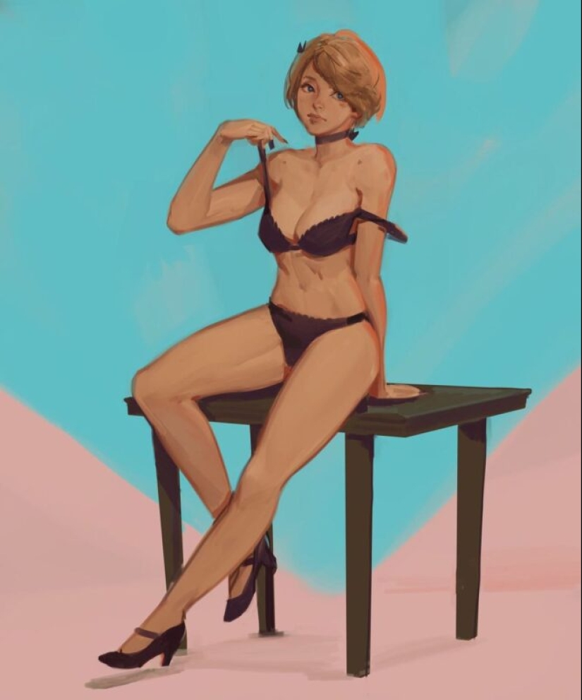 Chicas lindas de cuentos de hadas del artista de Moscú Nikolai Kurganov Chicas lindas de cuentos de hadas del artista de Moscú Nikolai Kurganov