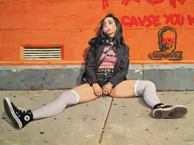 "City Life": Excellent modern oil paintings by Vincent Jarrano "City Life": Excellent modern oil paintings by Vincent Jarrano