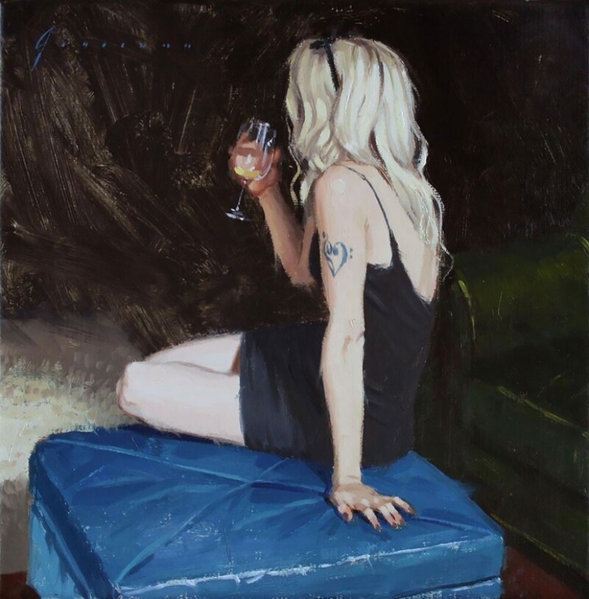 "City Life": Excellent modern oil paintings by Vincent Jarrano "City Life": Excellent modern oil paintings by Vincent Jarrano