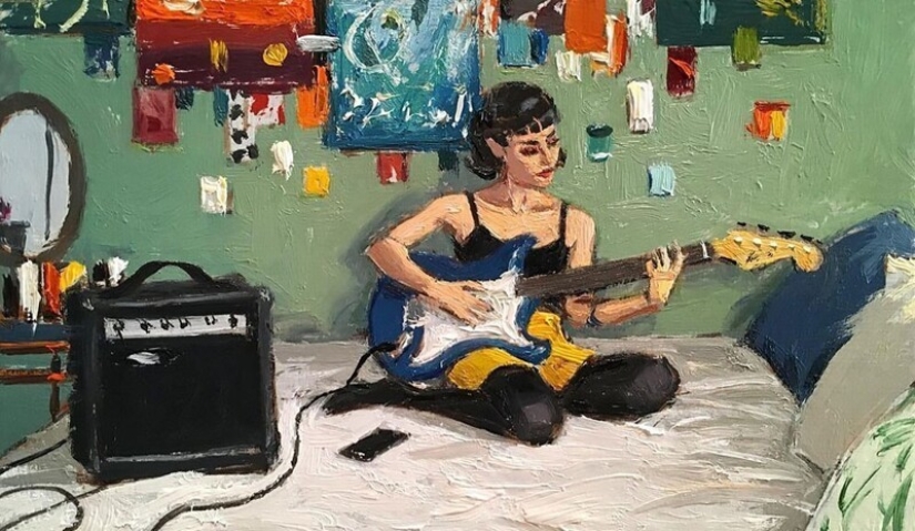 "City Life": Excellent modern oil paintings by Vincent Jarrano "City Life": Excellent modern oil paintings by Vincent Jarrano