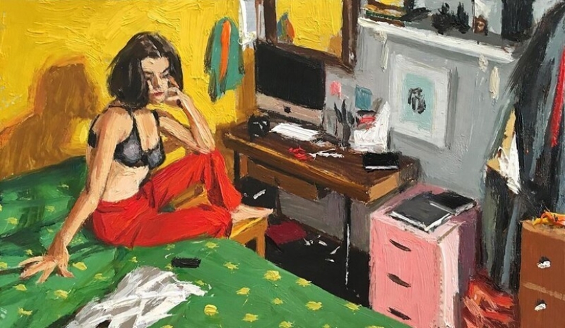 "City Life": Excellent modern oil paintings by Vincent Jarrano "City Life": Excellent modern oil paintings by Vincent Jarrano