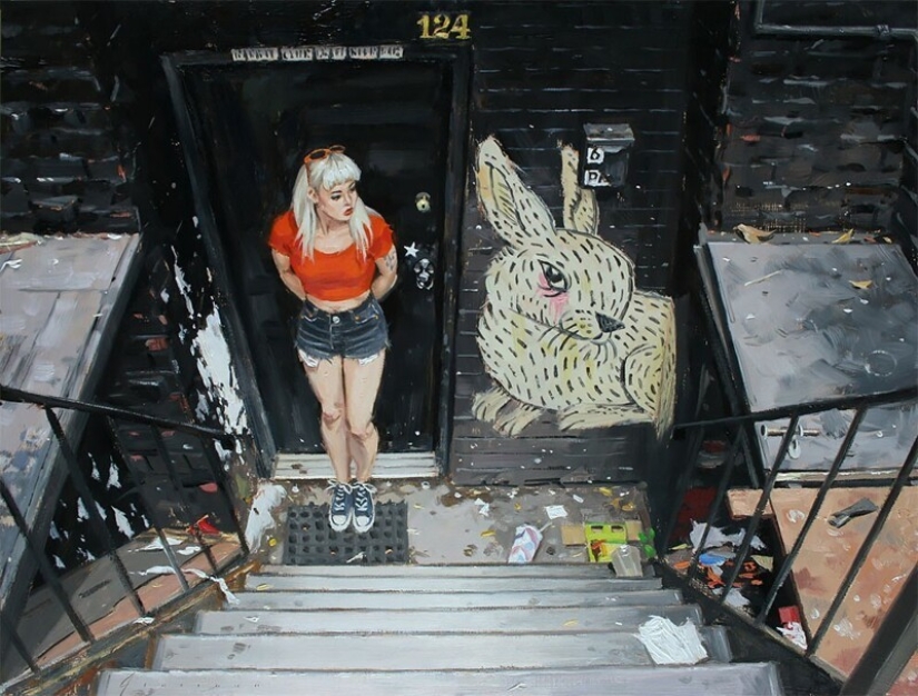 "City Life": Excellent modern oil paintings by Vincent Jarrano "City Life": Excellent modern oil paintings by Vincent Jarrano