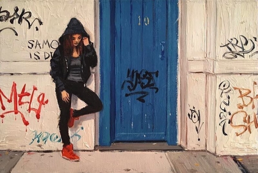 "City Life": Excellent modern oil paintings by Vincent Jarrano "City Life": Excellent modern oil paintings by Vincent Jarrano