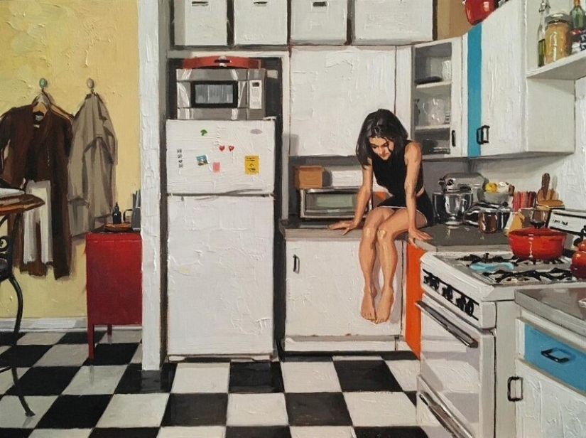 "City Life": Excellent modern oil paintings by Vincent Jarrano "City Life": Excellent modern oil paintings by Vincent Jarrano