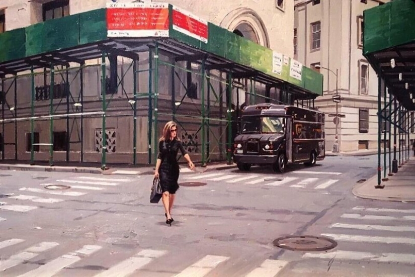 "City Life": Excellent modern oil paintings by Vincent Jarrano "City Life": Excellent modern oil paintings by Vincent Jarrano