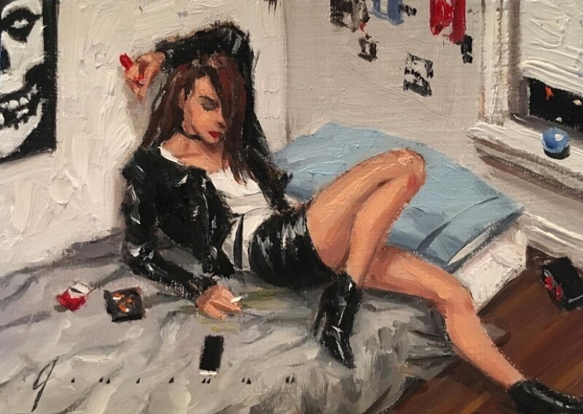 "City Life": Excellent modern oil paintings by Vincent Jarrano "City Life": Excellent modern oil paintings by Vincent Jarrano