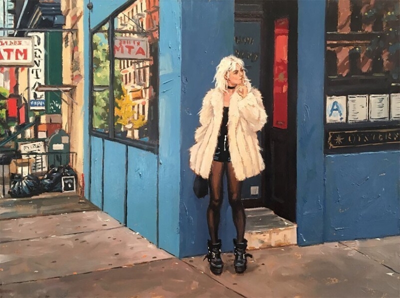 "City Life": Excellent modern oil paintings by Vincent Jarrano "City Life": Excellent modern oil paintings by Vincent Jarrano
