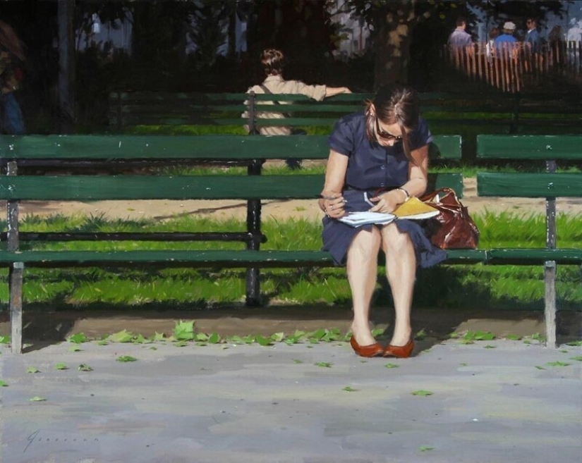 "City Life": Excellent modern oil paintings by Vincent Jarrano "City Life": Excellent modern oil paintings by Vincent Jarrano