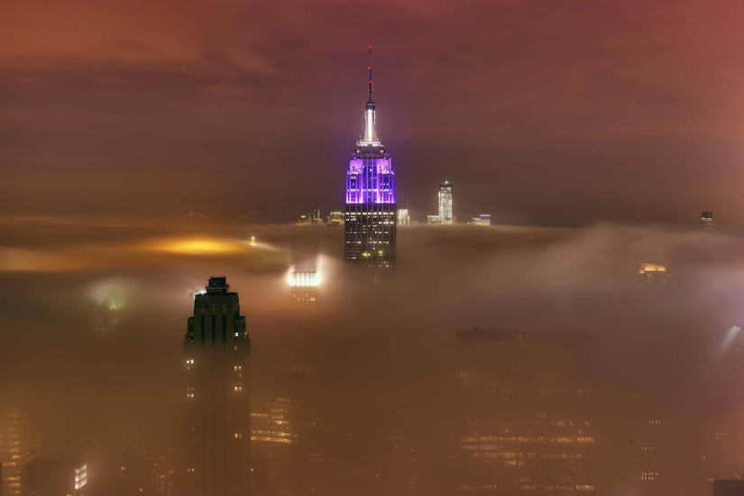 Ciudades envueltas en niebla