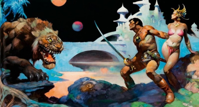 Classic Fantasy Illustration by Frank Frazetta Classic Fantasy Illustration by Frank Frazetta