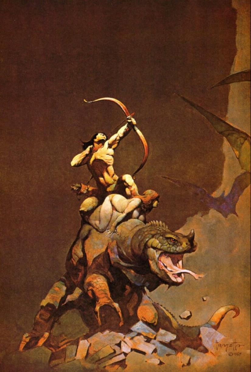 Classic Fantasy Illustration by Frank Frazetta Classic Fantasy Illustration by Frank Frazetta
