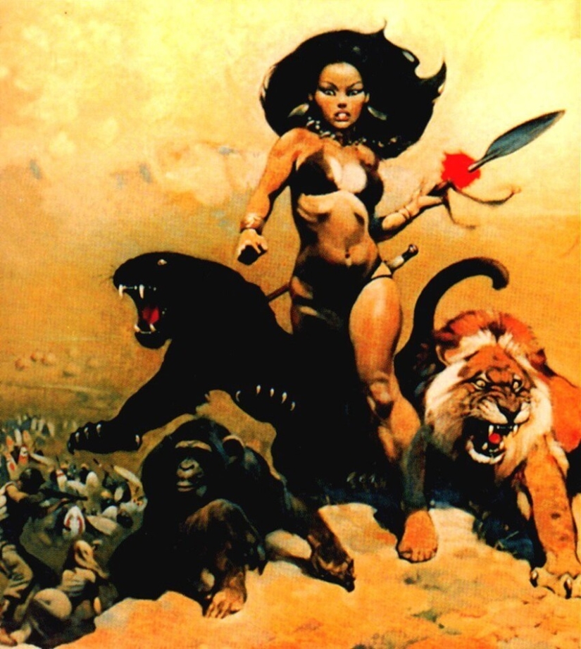 Classic Fantasy Illustration by Frank Frazetta Classic Fantasy Illustration by Frank Frazetta