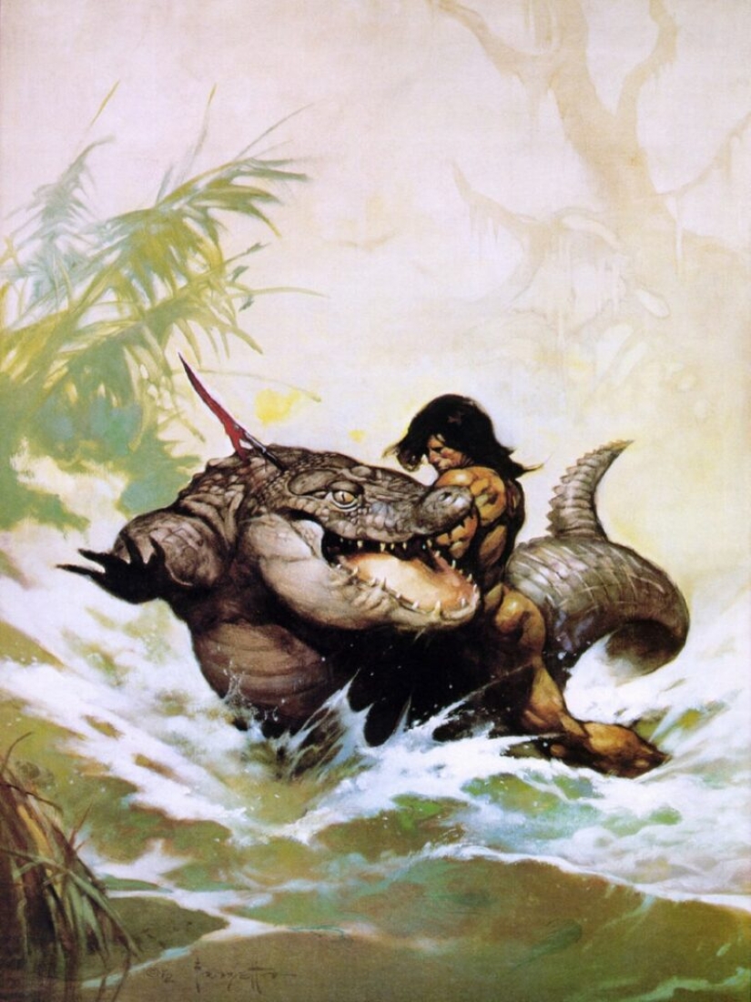 Classic Fantasy Illustration by Frank Frazetta Classic Fantasy Illustration by Frank Frazetta