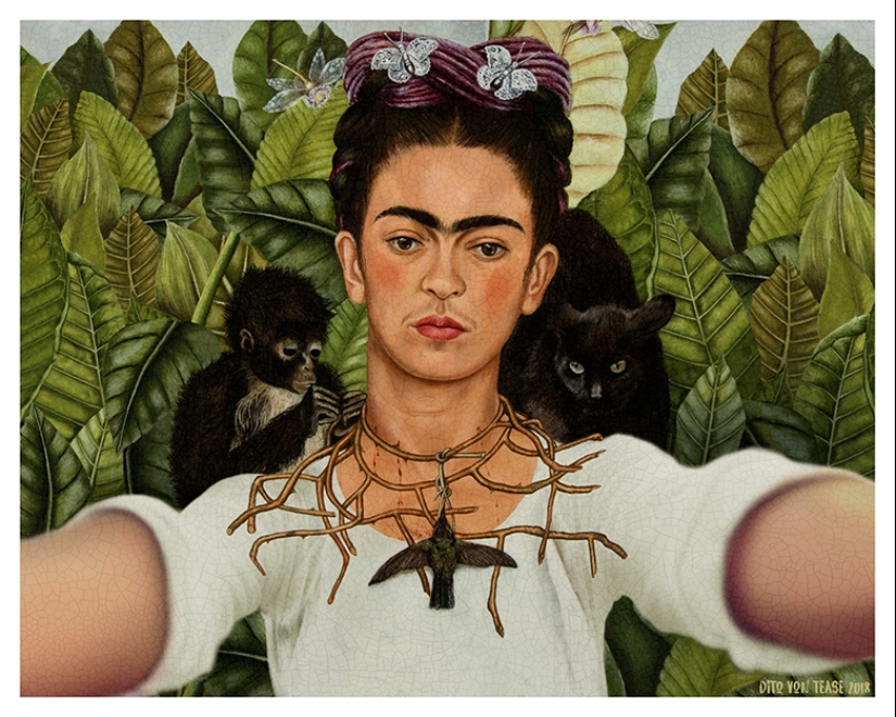 Classic in the style of selfies: the Italian artist ironically beat the famous canvases Classic in the style of selfies: the Italian artist ironically beat the famous canvases