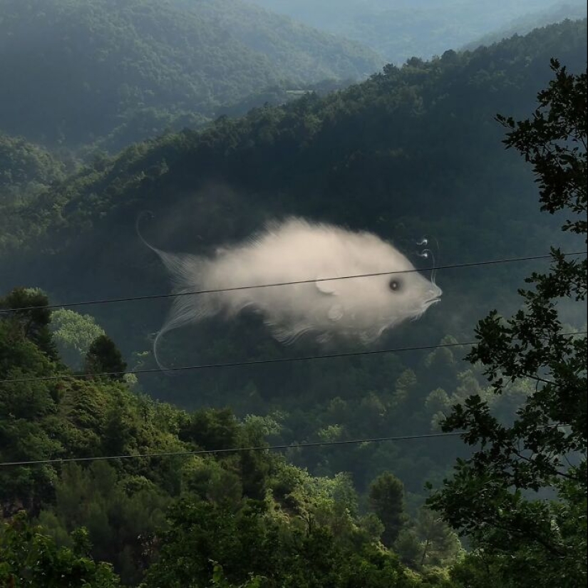 Clouds From Vorja Sánchez’s “Interventions” Appear Like Giant Ghosts In Rural Landscapes