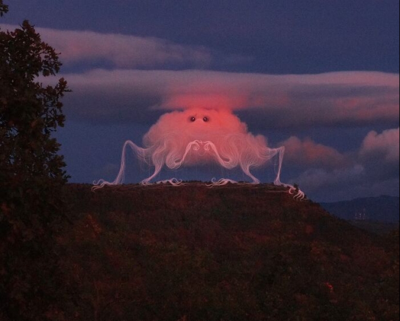 Clouds From Vorja Sánchez’s “Interventions” Appear Like Giant Ghosts In Rural Landscapes