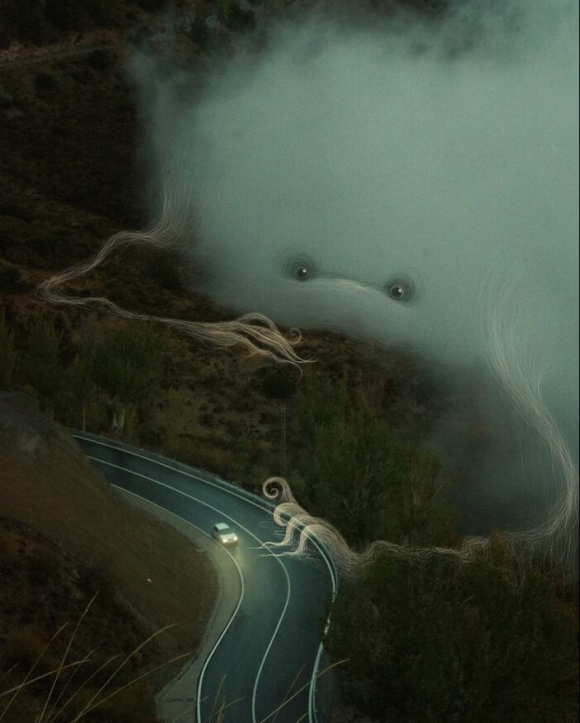 Clouds From Vorja Sánchez’s “Interventions” Appear Like Giant Ghosts In Rural Landscapes