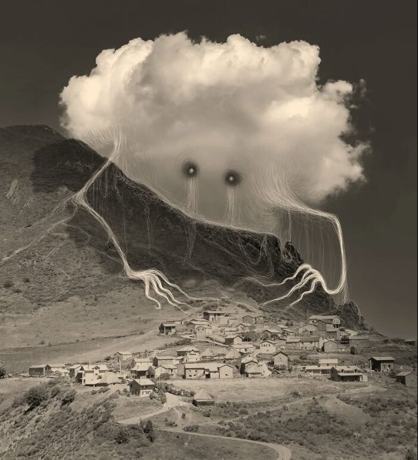 Clouds From Vorja Sánchez’s “Interventions” Appear Like Giant Ghosts In Rural Landscapes