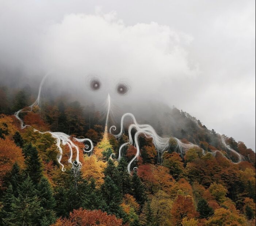 Clouds From Vorja Sánchez’s “Interventions” Appear Like Giant Ghosts In Rural Landscapes