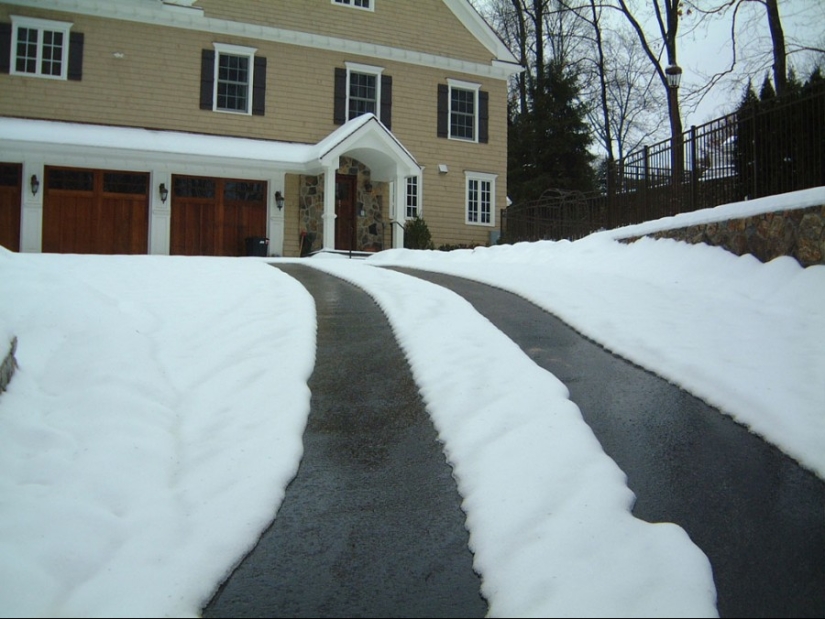 Cómo las aceras se calientan en Islandia