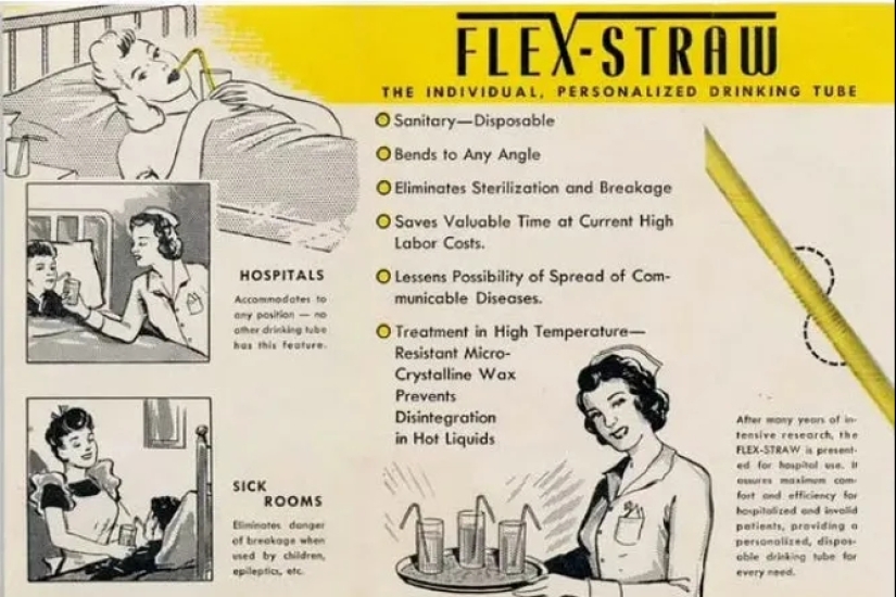 Cómo se inventaron las pajitas para beber