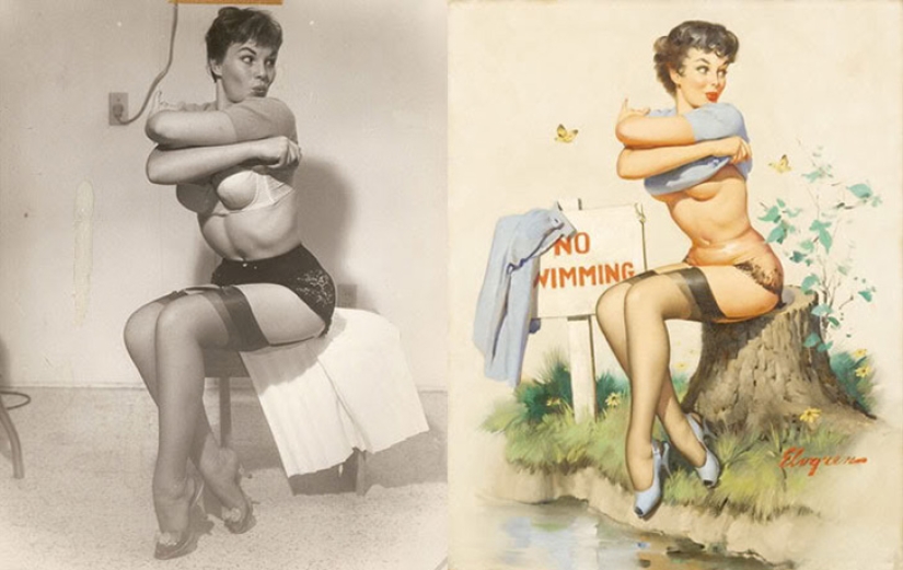 Cómo se veían las chicas que posaron para los carteles pin-up más famosos Cómo se veían las chicas que posaron para los carteles pin-up más famosos
