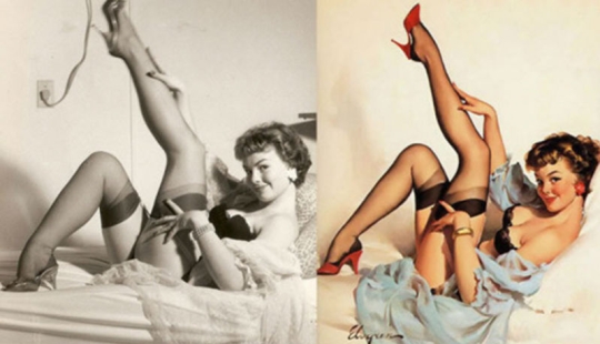Cómo se veían las chicas que posaron para los carteles pin-up más famosos Cómo se veían las chicas que posaron para los carteles pin-up más famosos