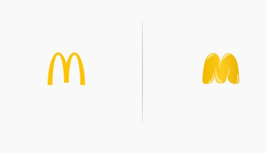 Cómo se verían los logotipos de la marca si coincidieran con sus productos