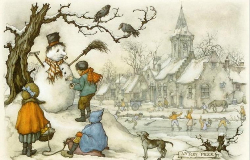 Cómo surgió la costumbre de hacer muñecos de nieve y mujeres de nieve Cómo surgió la costumbre de hacer muñecos de nieve y mujeres de nieve