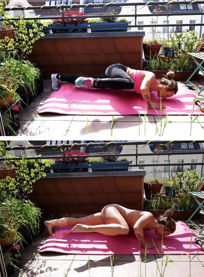 Con ropa y sin ella: un fotógrafo de Alemania desnuda a las modelos en su entorno habitual