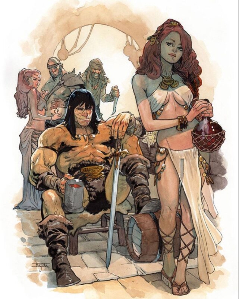 Conan, Thor, Batman, and other epic heroes in the works of the classic comic Mahmoud Asrar Conan, Thor, Batman, and other epic heroes in the works of the classic comic Mahmoud Asrar