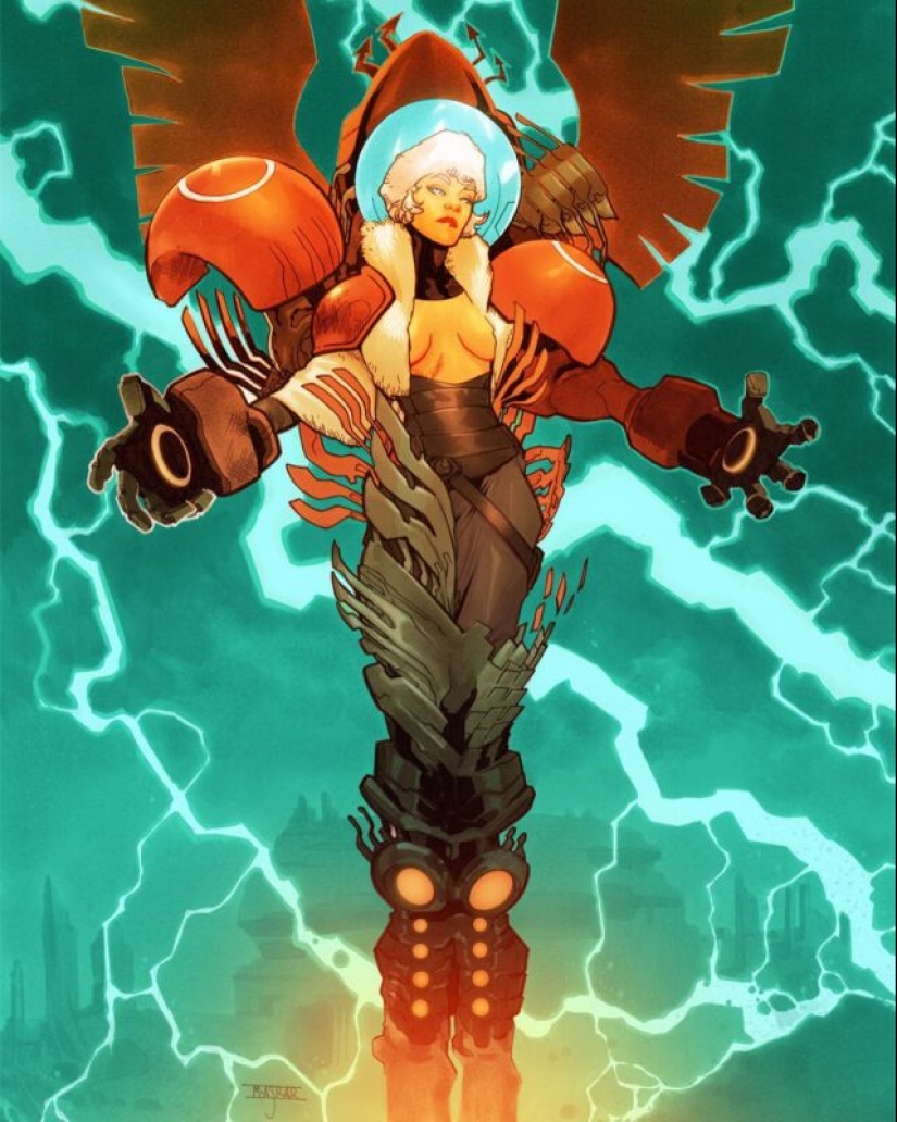 Conan, Thor, Batman y otros héroes épicos en las obras de los clásicos del cómic Mahmud Asrar