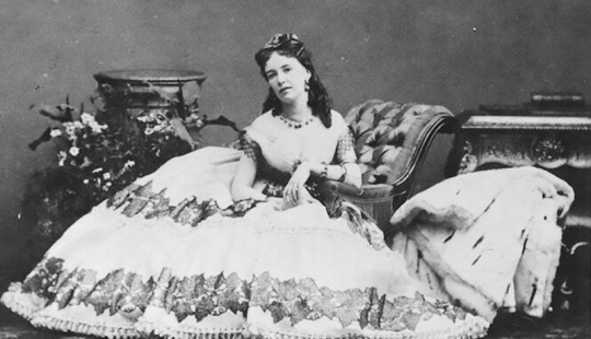 Cora Pearl - a courtesan who was "served" naked on a platter to guests