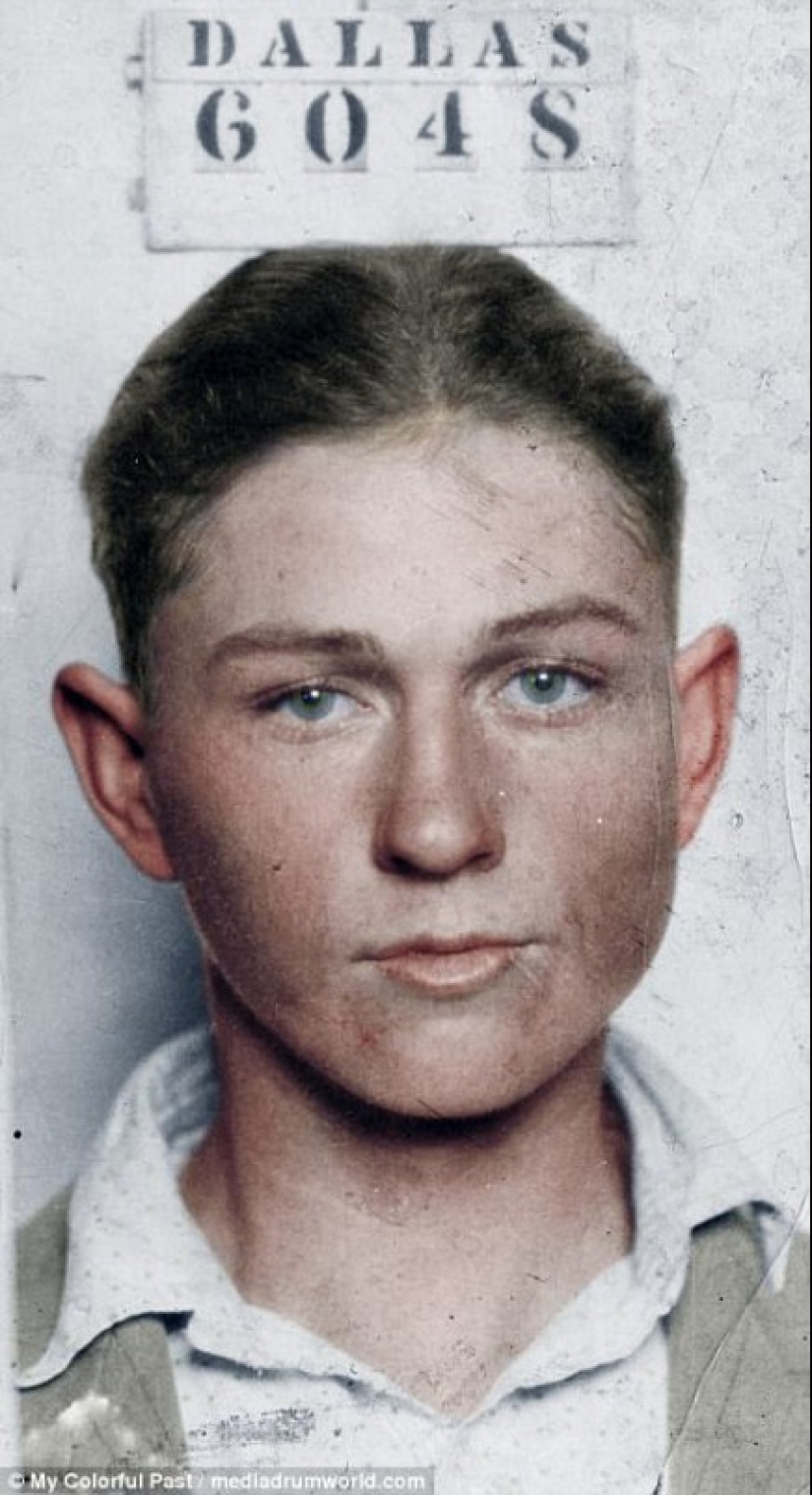 Criminales con un nuevo color: un fotógrafo colorea fotos de villanos famosos