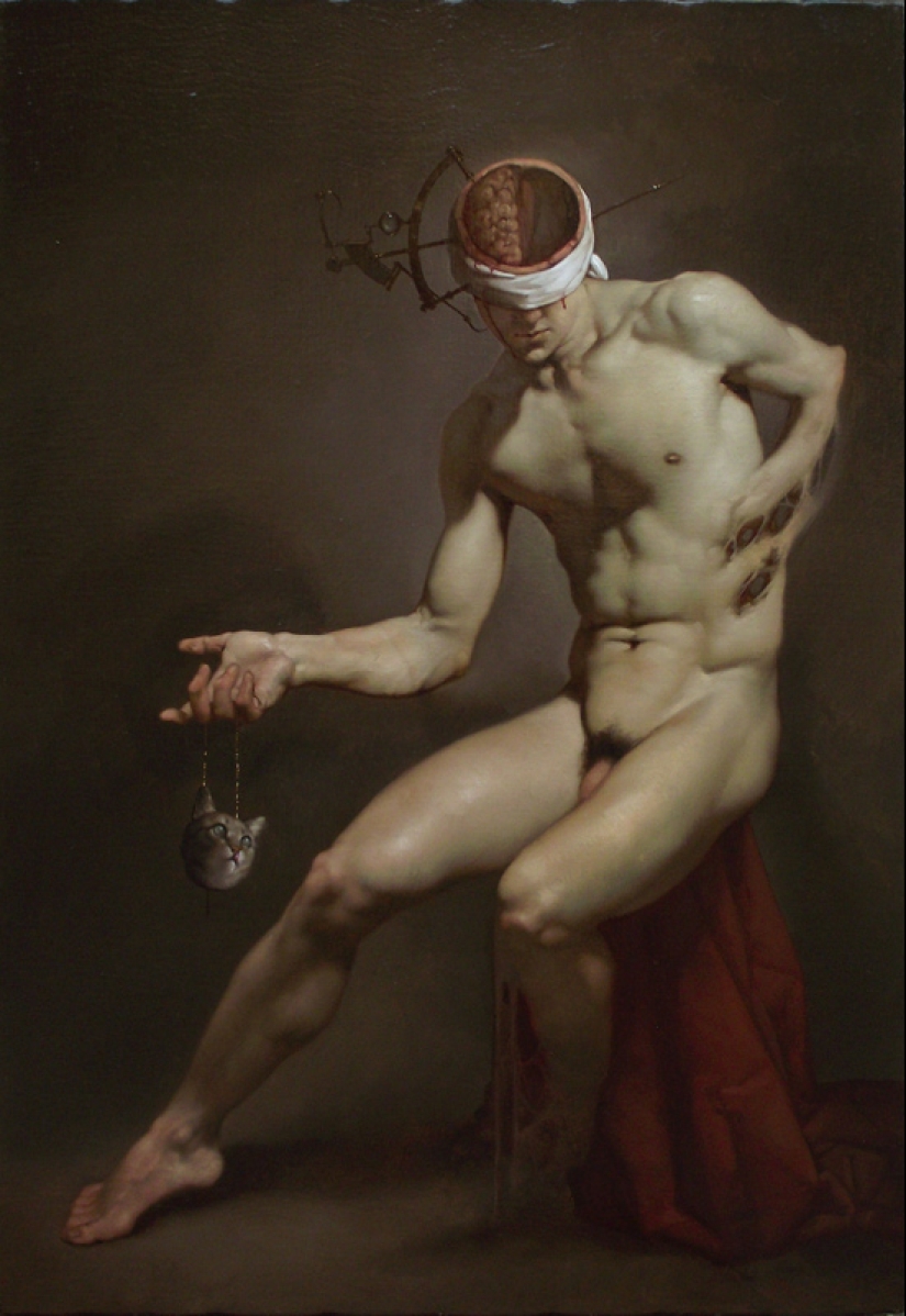 Dark eroticism in the Baroque style from the modern classic of painting Roberto Ferri