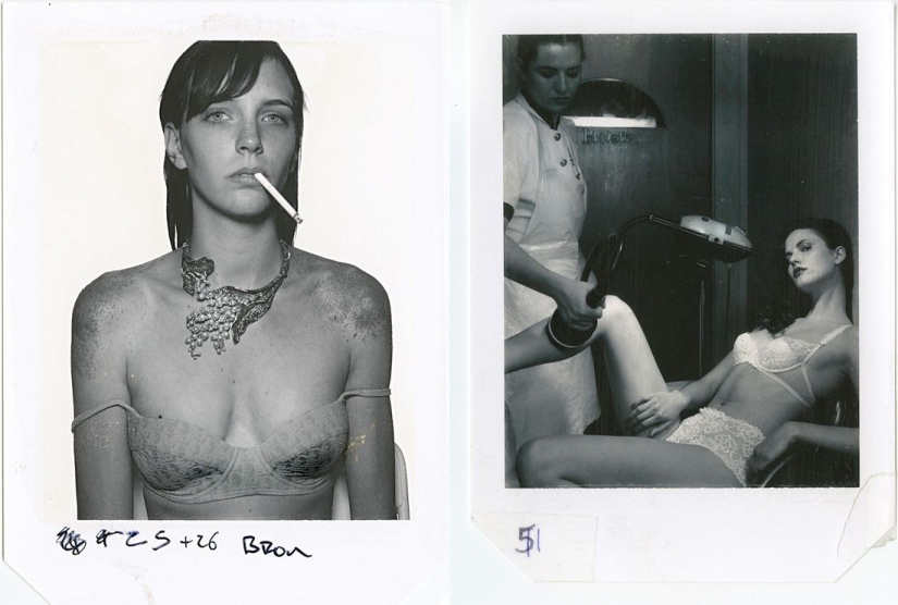 De Jerry Hall a Jodie Kidd - un archivo único de fotos polaroid