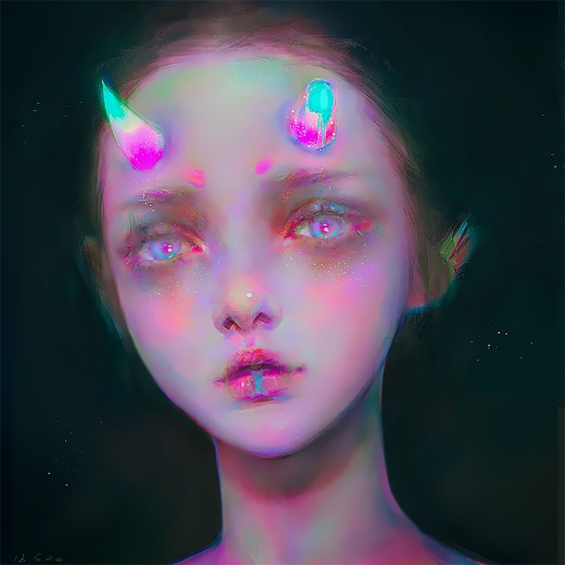 Delicate portraits from master digital painting Yanjun Chen