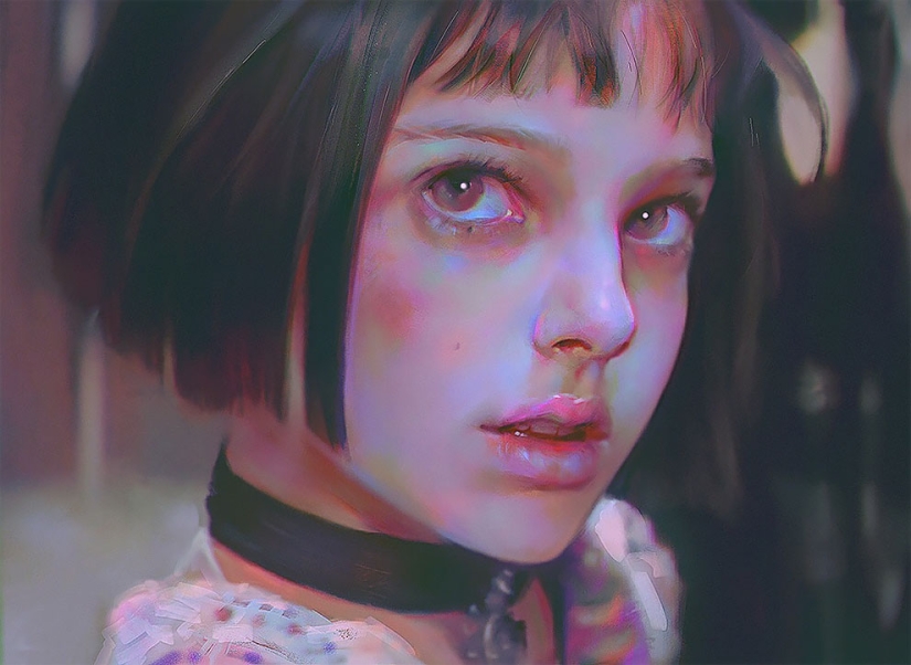 Delicate portraits from master digital painting Yanjun Chen