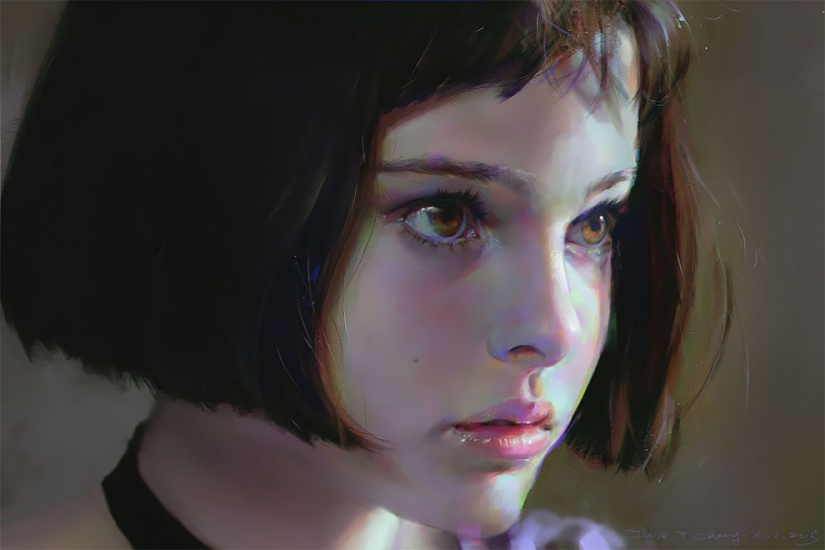 Delicate portraits from master digital painting Yanjun Chen
