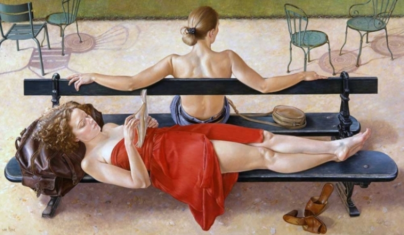 Desapego y erotismo sofisticado en las pinturas de Francine Van Hove