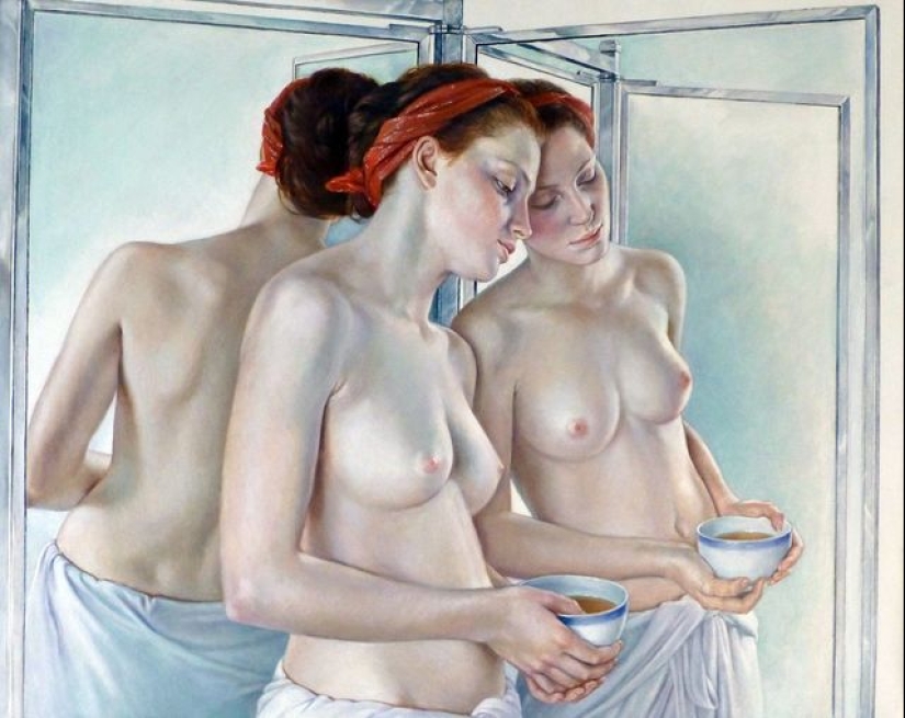 Desapego y erotismo sofisticado en las pinturas de Francine Van Hove